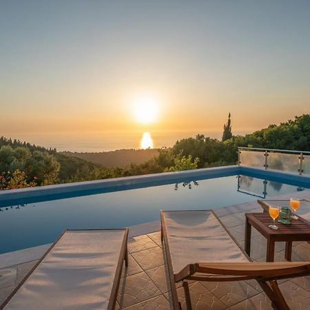 Stone Villa Eriphyle ,Private Witn Sunset View Fiskardo Ngoại thất bức ảnh
