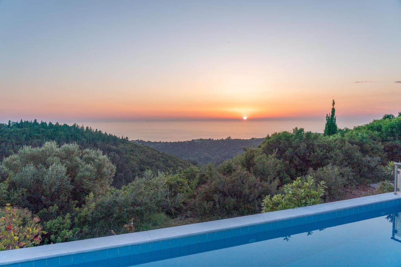 Stone Villa Eriphyle ,Private Witn Sunset View Fiskardo Ngoại thất bức ảnh