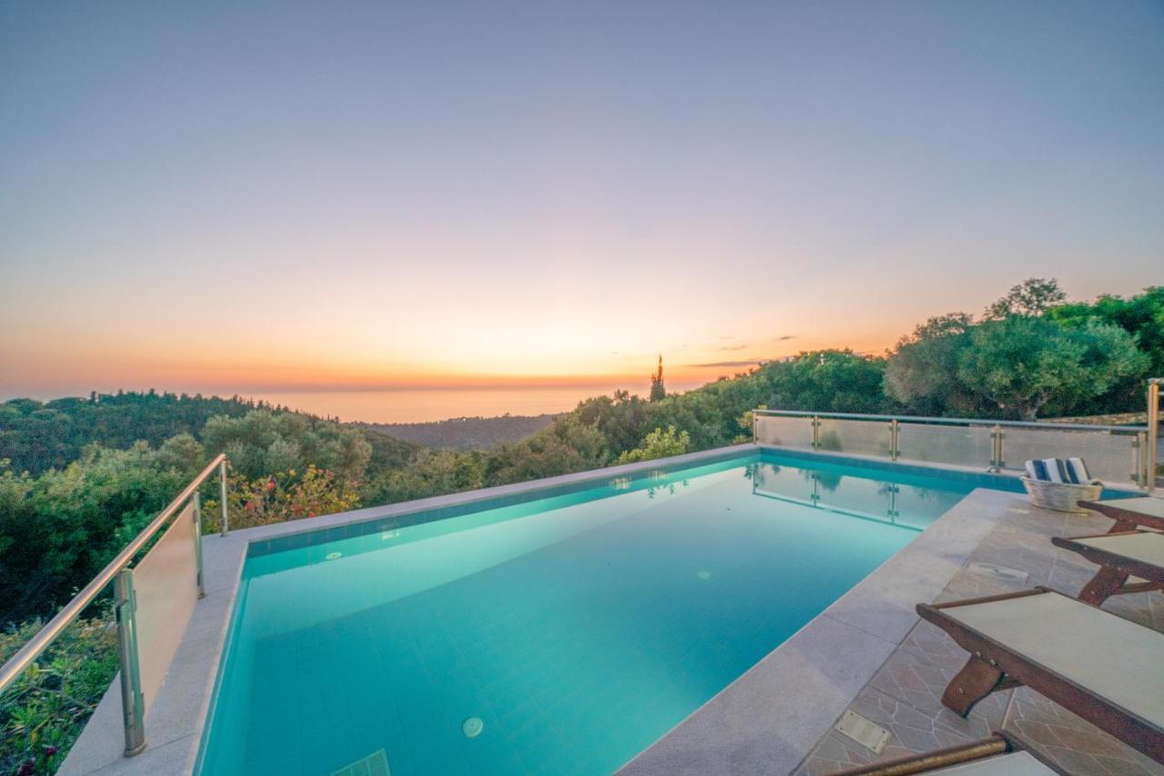 Stone Villa Eriphyle ,Private Witn Sunset View Fiskardo Ngoại thất bức ảnh