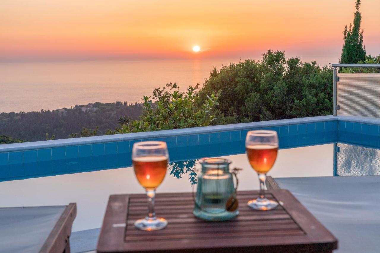 Stone Villa Eriphyle ,Private Witn Sunset View Fiskardo Ngoại thất bức ảnh