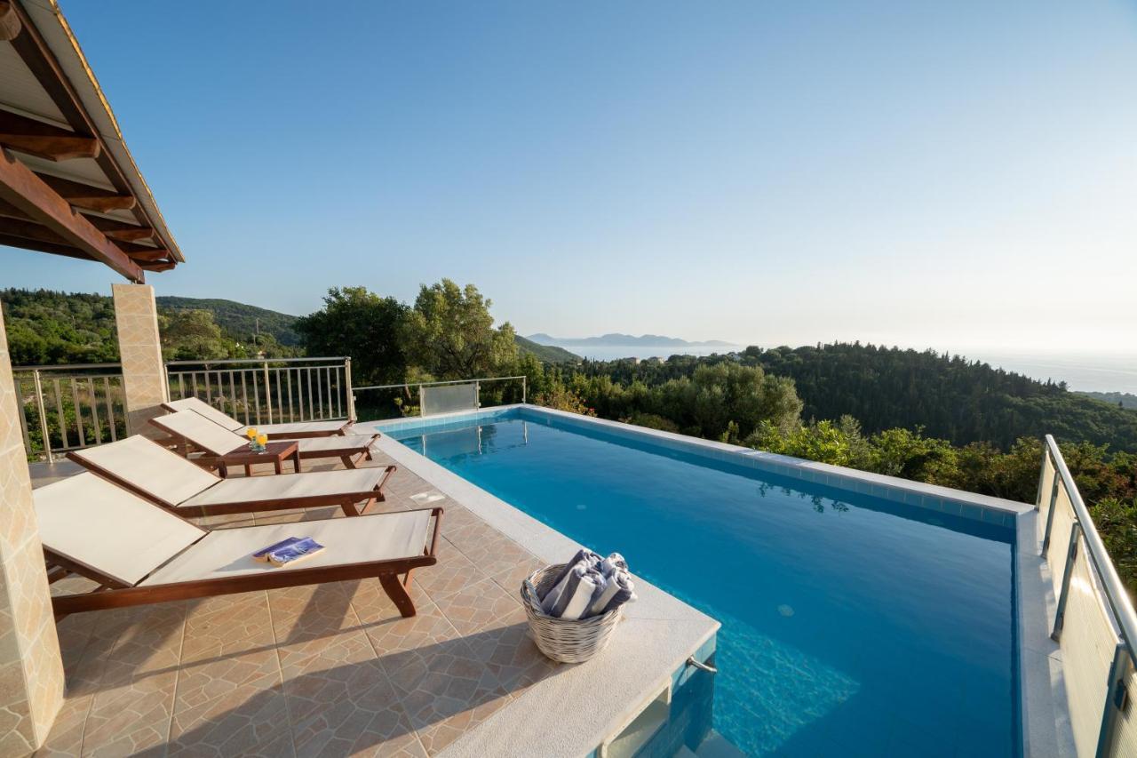 Stone Villa Eriphyle ,Private Witn Sunset View Fiskardo Ngoại thất bức ảnh
