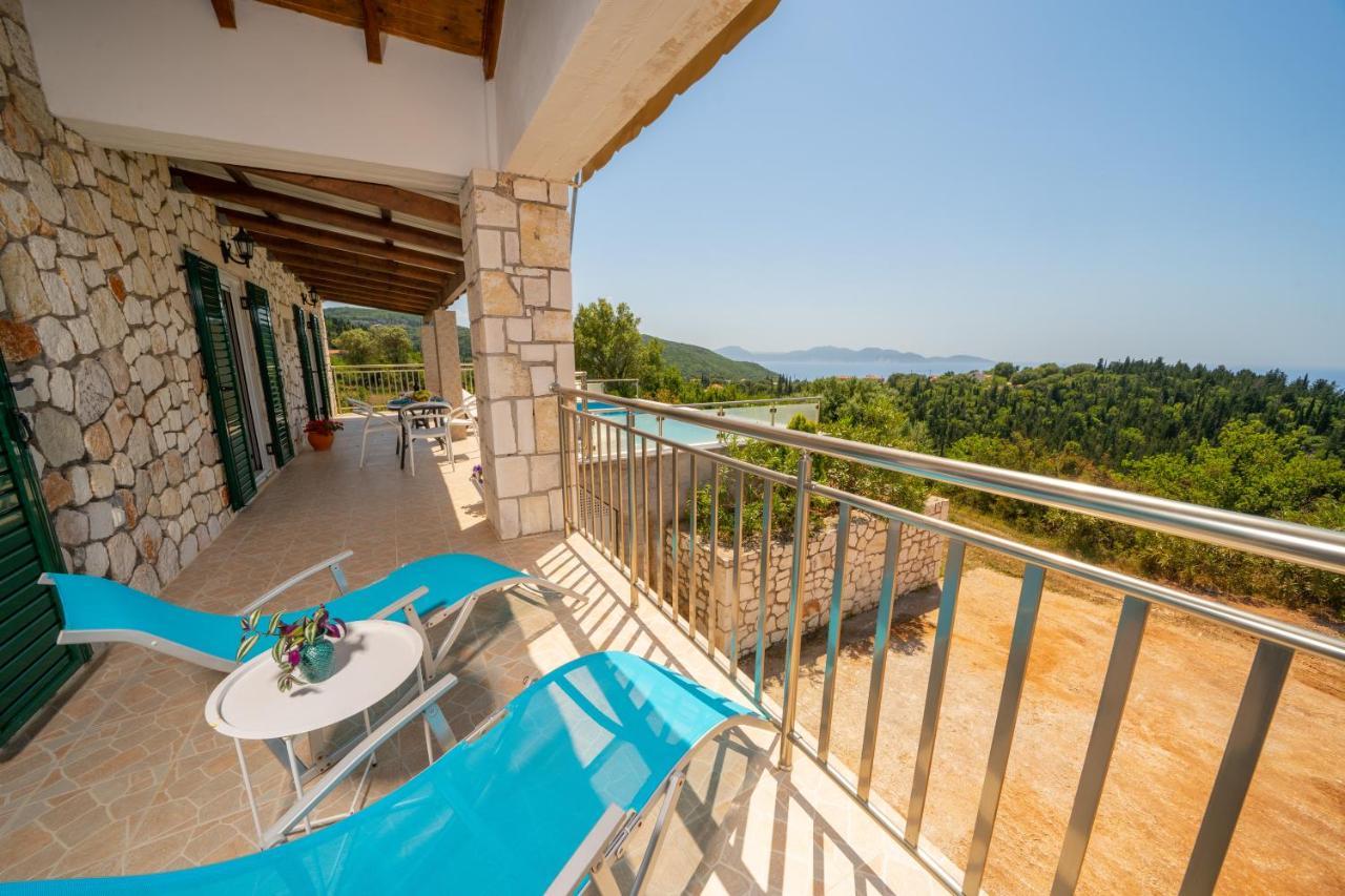 Stone Villa Eriphyle ,Private Witn Sunset View Fiskardo Ngoại thất bức ảnh