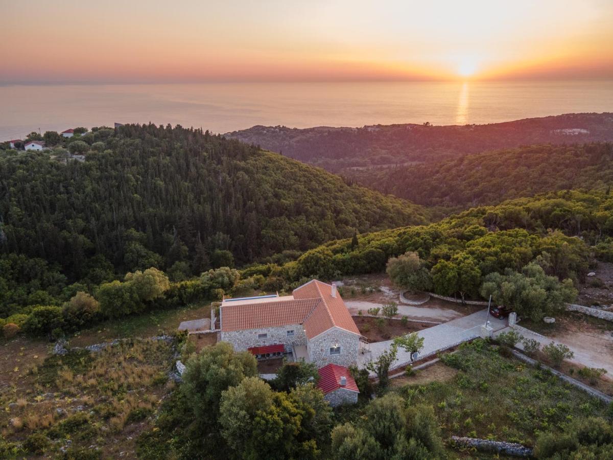 Stone Villa Eriphyle ,Private Witn Sunset View Fiskardo Ngoại thất bức ảnh