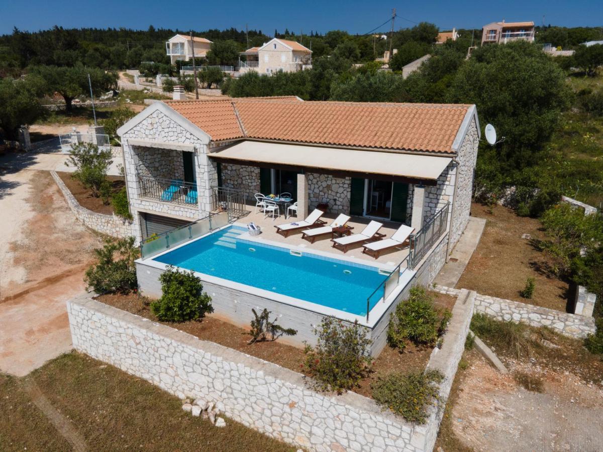 Stone Villa Eriphyle ,Private Witn Sunset View Fiskardo Ngoại thất bức ảnh